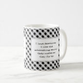 Lustiges Büro der Fristen der Liebe I Kaffeetasse (VorderseiteRechts)