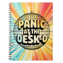 Lustiges Büro-Notizbuch - Panik am Schreibtisch Di