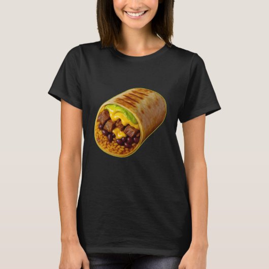 lustiges Burrito für Feinschmecker T-Shirt (Vorderseite)