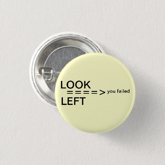 Lustiges Button (Vorne & Hinten)