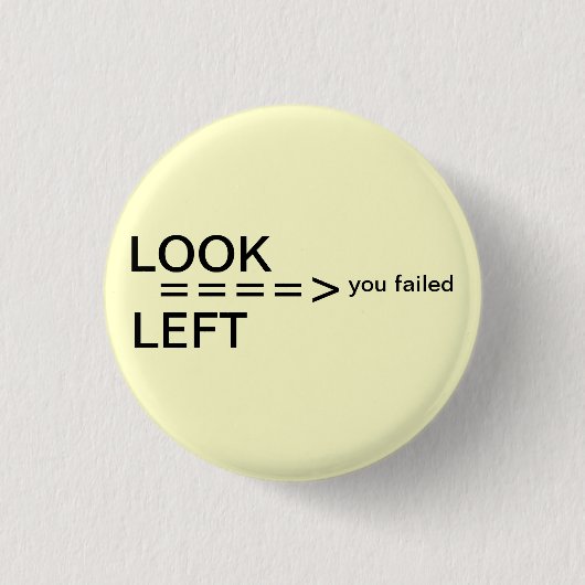 Lustiges Button (Vorderseite)