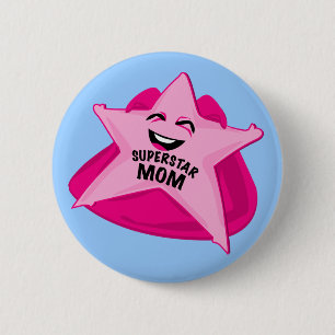 lustiges Button der Superstarmammas