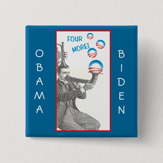 Lustiges Button Obama Biden (Vorderseite)