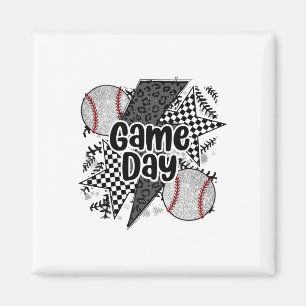 Lustiges Bysebyll-Team Vintage-Spieltag Bysebyll L Magnet