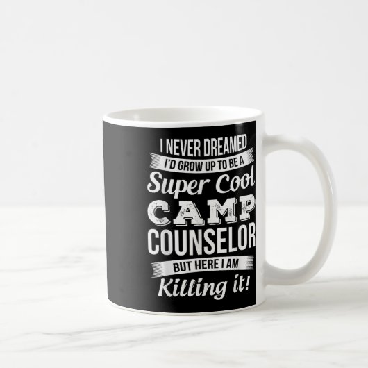 Lustiges Camp-Berater-Geschenk Kaffeetasse (Rechts)