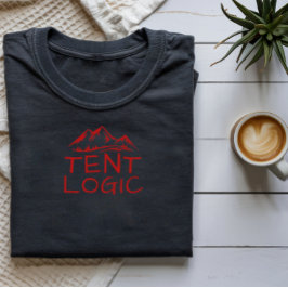 Lustiges Camper-T-Shirt mit Zelt-Logik für Berglie T-Shirt