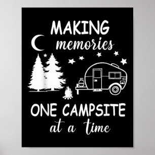 Lustiges Camping, das Erinnerungen eine Campsite n Poster