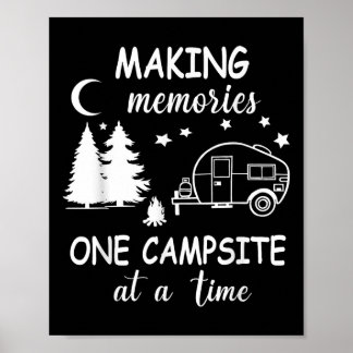 Lustiges Camping, das Erinnerungen eine Campsite n Poster