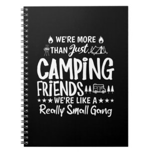 Lustiges Camping-Freunde Kleiner Gang-Geschenk Notizblock