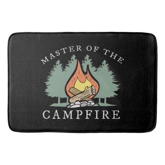 Lustiges Camping-Geschenk Badematte (Vorderseite)