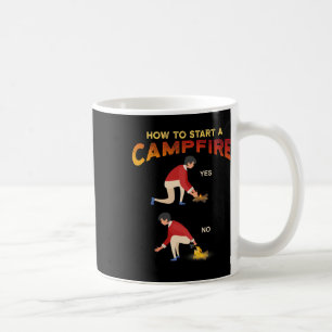 Lustiges Camping-Jagen-Wandern - Wie man ein Lager Kaffeetasse
