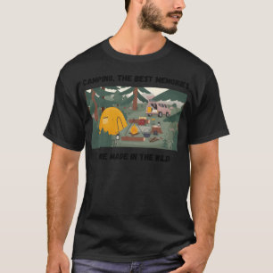 Lustiges Camping-Lebensstil-Zelt T-Shirt