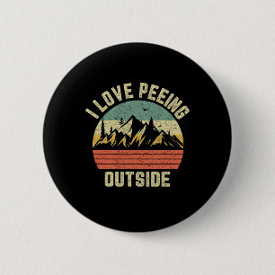 Lustiges Camping-Shirt Wandern im Freien Ich liebe Button