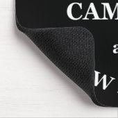 lustiges Camping und Sprichwort Mousepad (Ecke)