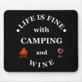 lustiges Camping und Sprichwort Mousepad (Vorne)