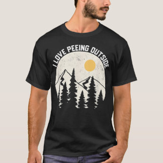 Lustiges Camping Wandern Outdoor T-Shirt