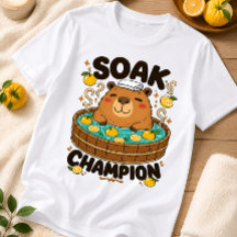 Lustiges Capybara-Entschannungsmeister-Yuzu-Bad-T-