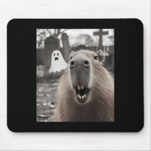 Lustiges Capybara-Geist Halloween-Kostüm Capybara Mousepad
