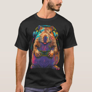 Lustiges Capybara-Videospiel Capybara spielt Video T-Shirt