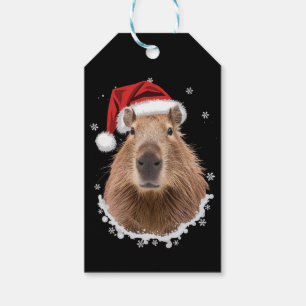 Lustiges Capybara-Weihnachten  Geschenkanhänger