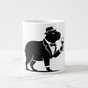 Lustiges Capybara-Weinglas Minimalist Modern Jumbo-Tasse