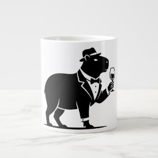 Lustiges Capybara-Weinglas Minimalist Modern Jumbo-Tasse