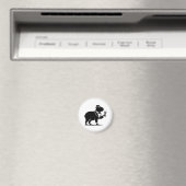 Lustiges Capybara-Weinglas Minimalist Modern Magnet (In Situ (Geschirrspüler))