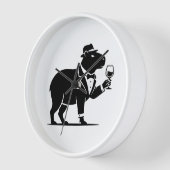 Lustiges Capybara-Weinglas Minimalist Modern Uhr (Winkel)
