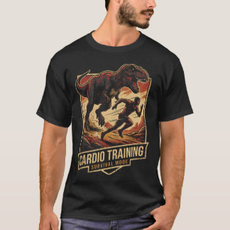 Lustiges Cardio-Training Dinosaur Laufen Humor T-S T-Shirt
