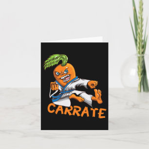 Lustiges Carrate Karotte Karate Mail Martial Arts Karte