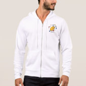 Lustiges Cartoon Brathähnchen fällt Hoodie (Vorderseite)