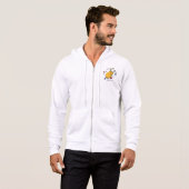 Lustiges Cartoon Brathähnchen fällt Hoodie (Vorne ganz)