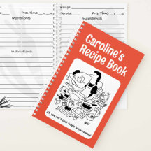 Lustiges Cartoon-Cover personalisiertes Rezept-Not