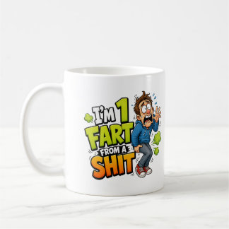 Lustiges Cartoon-Design mit Papa-Witz | „Ich bin 1 Kaffeetasse