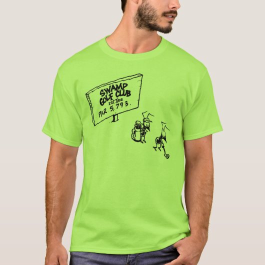 Lustiges Cartoon-Golf-Shirt T-Shirt (Vorderseite)