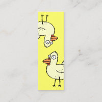 Lustiges Cartoon-Huhn-Lesezeichen