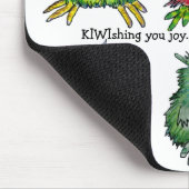 Lustiges Cartoon-Kiwi-Weihnachtsgeschenk Mousepad (Ecke)