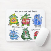 Lustiges Cartoon-Kiwi-Weihnachtsgeschenk Mousepad (Mit Mouse)