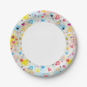 lustiges Cartoon Pappteller (Vorderseite)