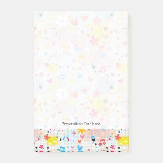 lustiges Cartoon Post-it Klebezettel (Vorderseite)