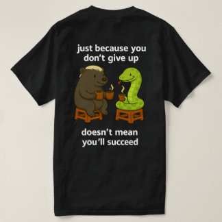 Lustiges Cartoon-Tier-Schlangen-Meme-Zitat Unisex T-Shirt