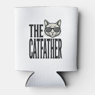 Lustiges Catfather Vintage-Katz Zitat Grafik-Shirt Dosenkühler