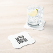 Lustiges Catfather Vintage-Katz Zitat Grafik-Shirt Untersetzer (Vor Ort)