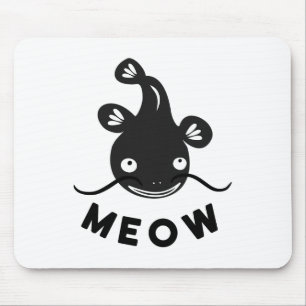 Lustiges Catfish-Angler-Shirt - Catfish Meow Mousepad