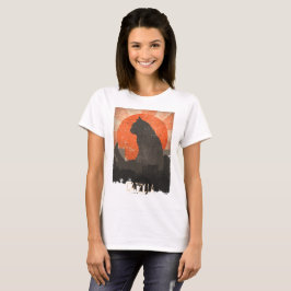 Lustiges Catzilla T-Shirt und Hoddie