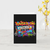 Lustiges Cette Graffiti 80er 90er Aufgewachsen mit Karte (Gelbe Blume)