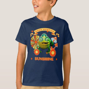Lustiges Chamäleon Guten Morgen Sonnenschein Retro T-Shirt