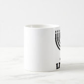 Lustiges Chanukka chanukah menorah beleuchteter af Kaffeetasse (Mittel)