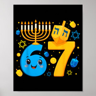 Lustiges Chanukka-Meme Jüdische Chanukka-Menora 67 Poster