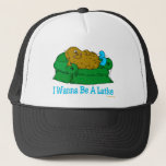 LUSTIGES CHANUKKA-SHIRT 'IWANT, ZUM A LATKE ZU TRUCKERKAPPE<br><div class="desc">GEBEN SIE DIESES EINZIGARTIGE CHANUKAH GESCHENK - EIN COUCH-KARTOFFEL-SPRICHWORT, ",  DAS ICH WILL,  UM EIN LATKE" ZUR FAMILIE UND ZU DEN FREUNDEN ZU SEIN.  Jüdischer SPASS GEHT ein LANGER WEG.</div>